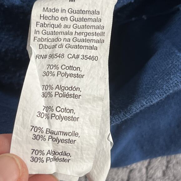 Oakley Men’s Blue Logo Hoodie Sweatshirt Regular Fit Size Medium Athletic Y2K - Picture 8 of 10